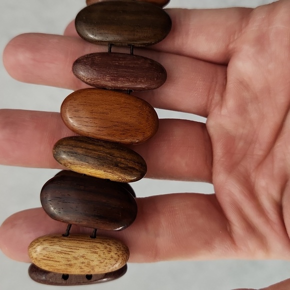 Vintage wooden bead bracelet - Picture 5 of 5